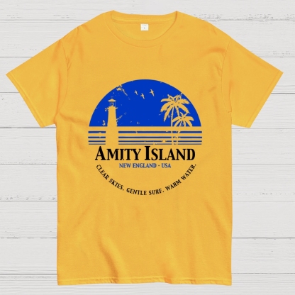 Jaws Inspired Amity Island Geek T-Shirt