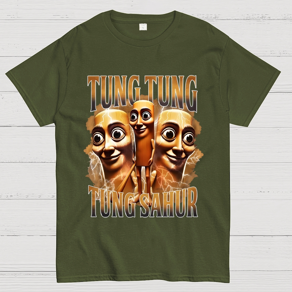 Tung Tung Tung Sahur Unisex Geek T-Shirt