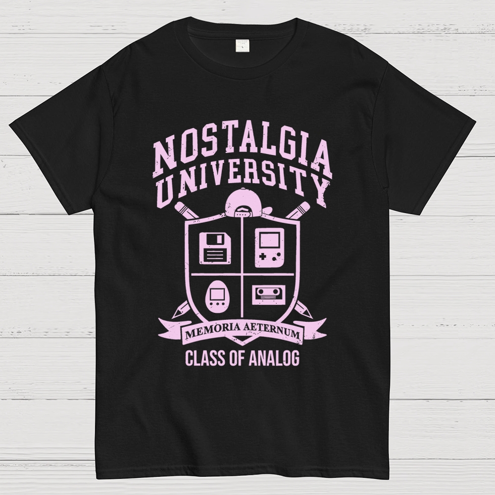 Nostalgia University Unisex Geek T-Shirt
