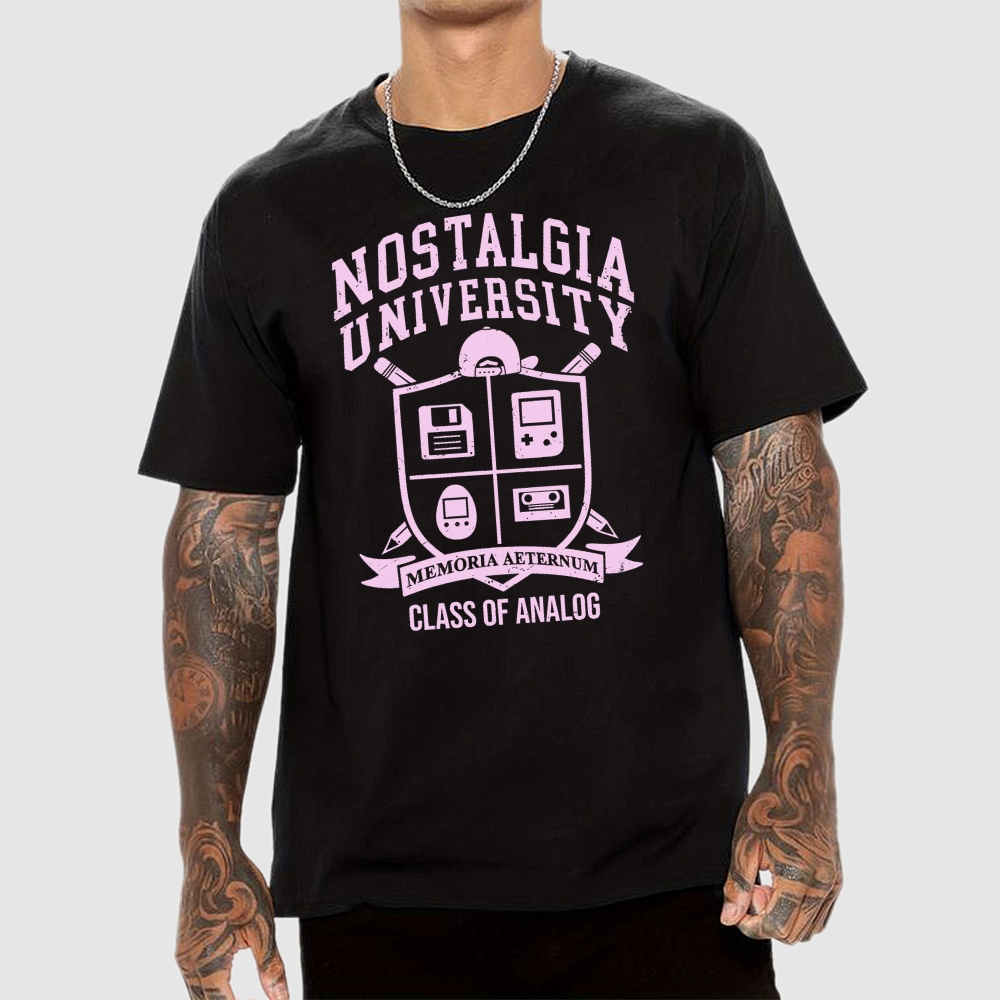 Nostalgia University Unisex Geek T-Shirt