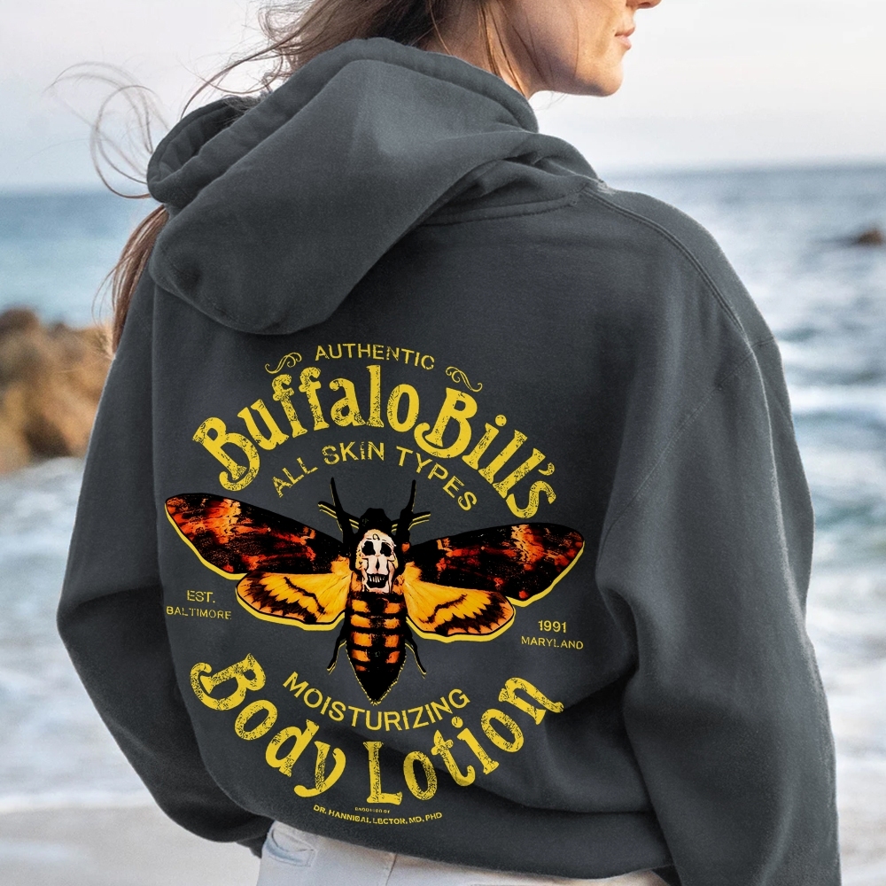 The Silence Of The Lambs Buffalo Billis Printed Back Unisex Cotton Hoodie