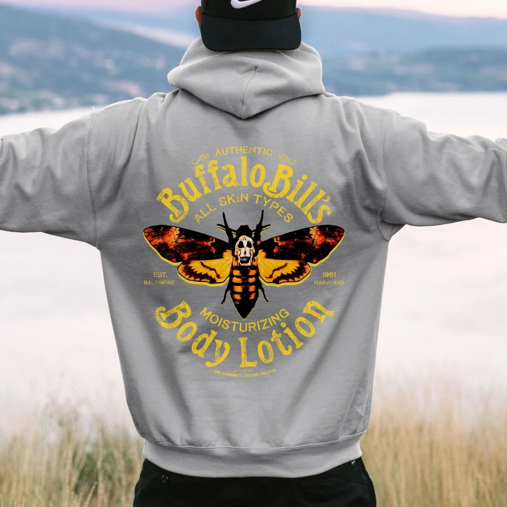 The Silence Of The Lambs Buffalo Billis Printed Back Unisex Cotton Hoodie