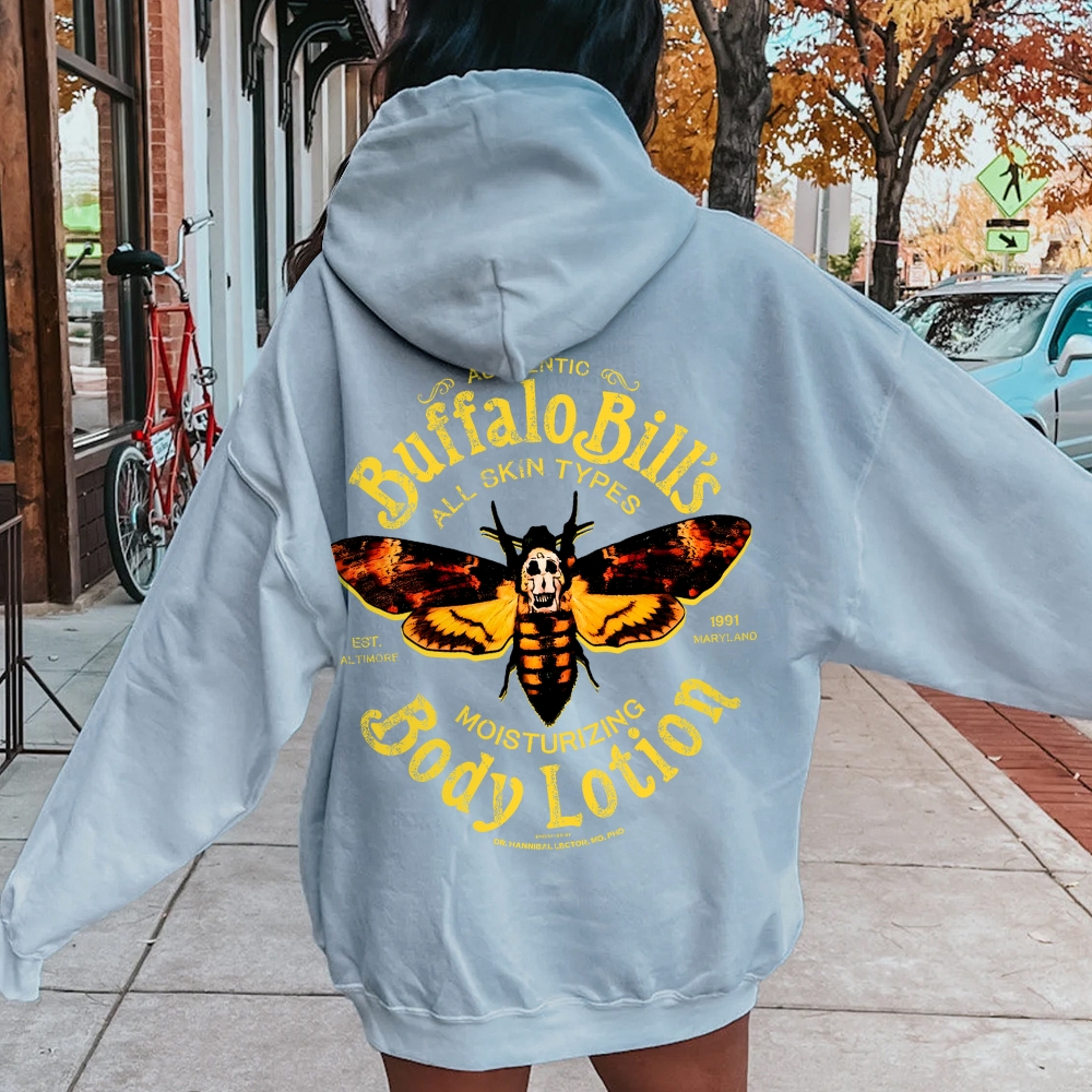 The Silence Of The Lambs Buffalo Billis Printed Back Unisex Cotton Hoodie