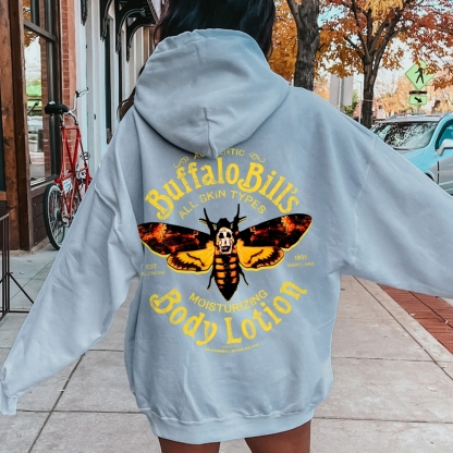 The Silence Of The Lambs Buffalo Billis Printed Back Unisex Cotton Hoodie