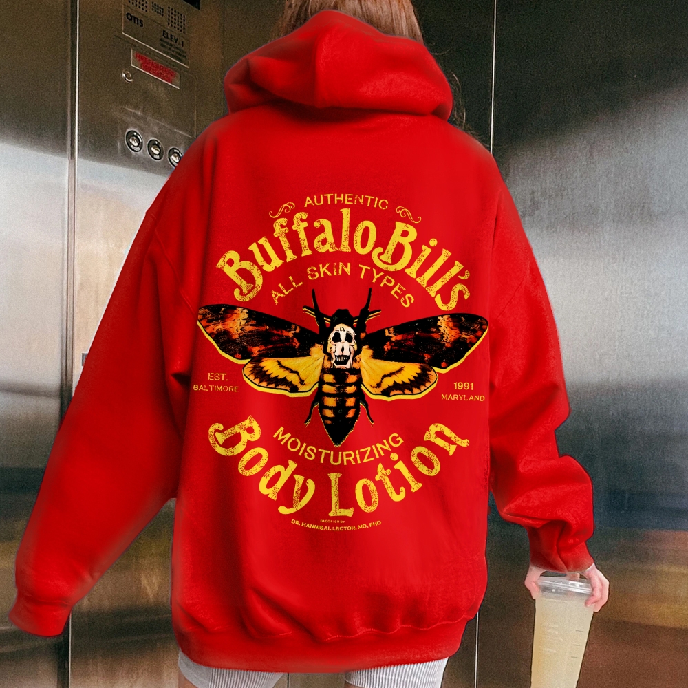 The Silence Of The Lambs Buffalo Billis Printed Back Unisex Cotton Hoodie