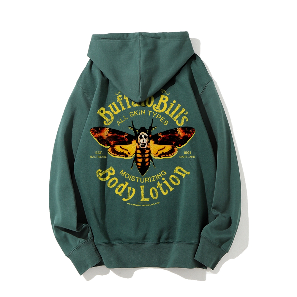 The Silence Of The Lambs Buffalo Billis Printed Back Unisex Cotton Hoodie