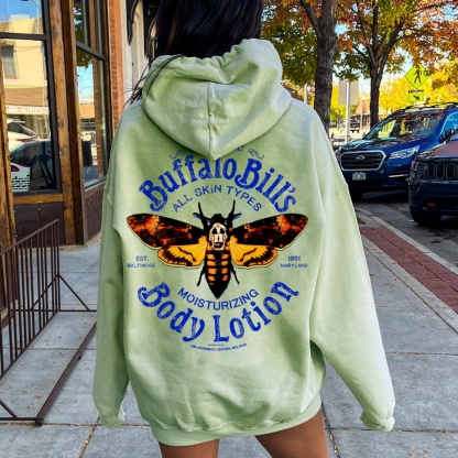 The Silence Of The Lambs Buffalo Billis Printed Back Unisex Cotton Hoodie