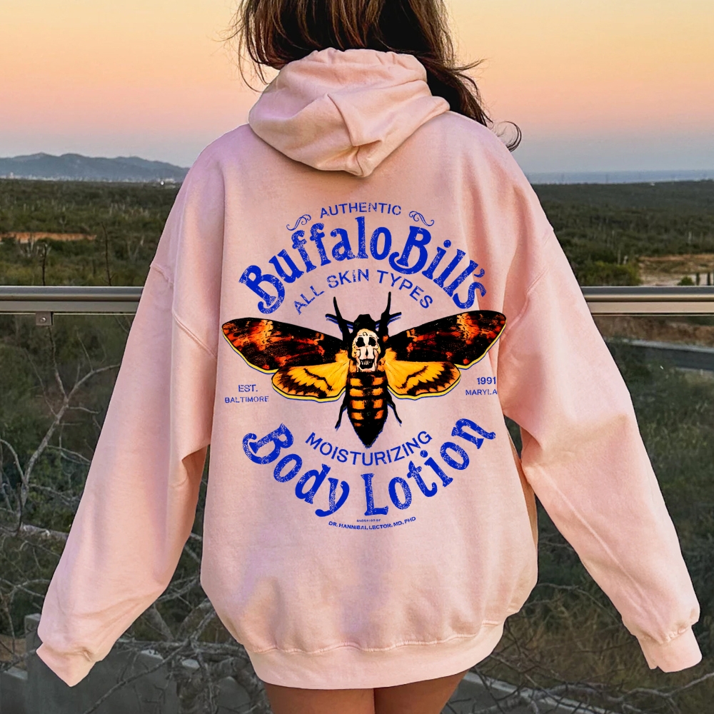 The Silence Of The Lambs Buffalo Billis Printed Back Unisex Cotton Hoodie