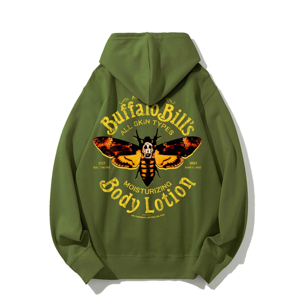 The Silence Of The Lambs Buffalo Billis Printed Back Unisex Cotton Hoodie