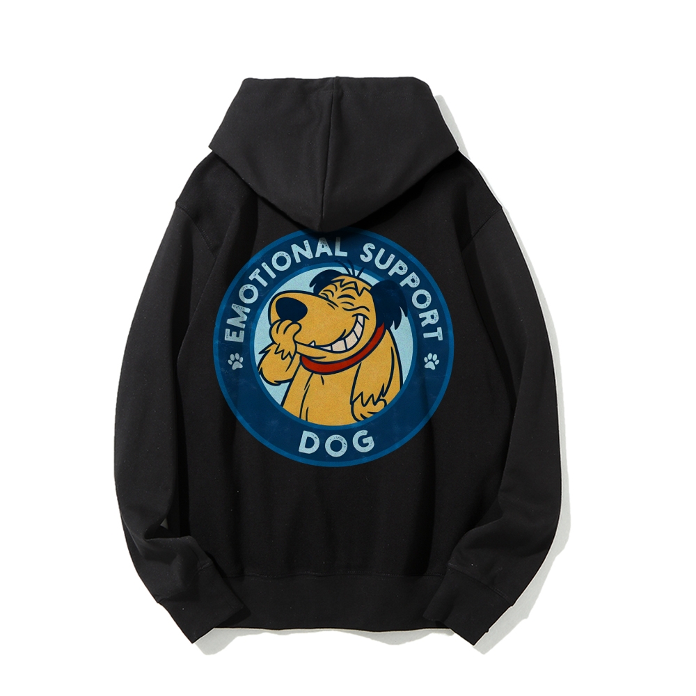Dog Support Or Not? Printed Back Unisex Cotton Hoodie