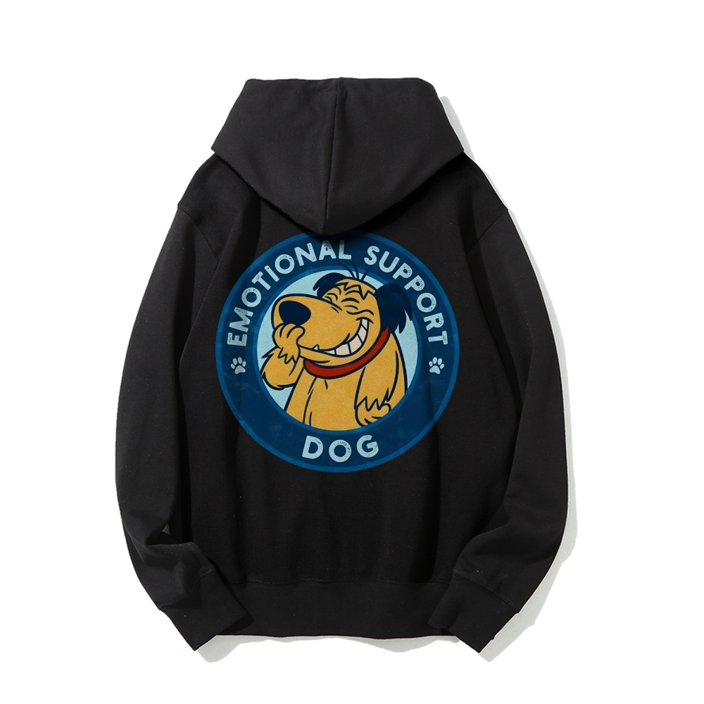Dog Support Or Not? Printed Back Unisex Cotton Hoodie