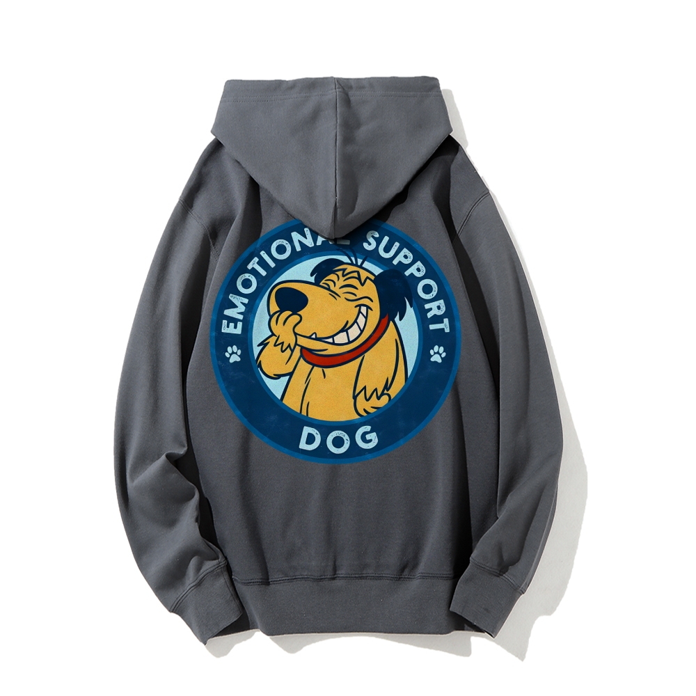 Dog Support Or Not? Printed Back Unisex Cotton Hoodie