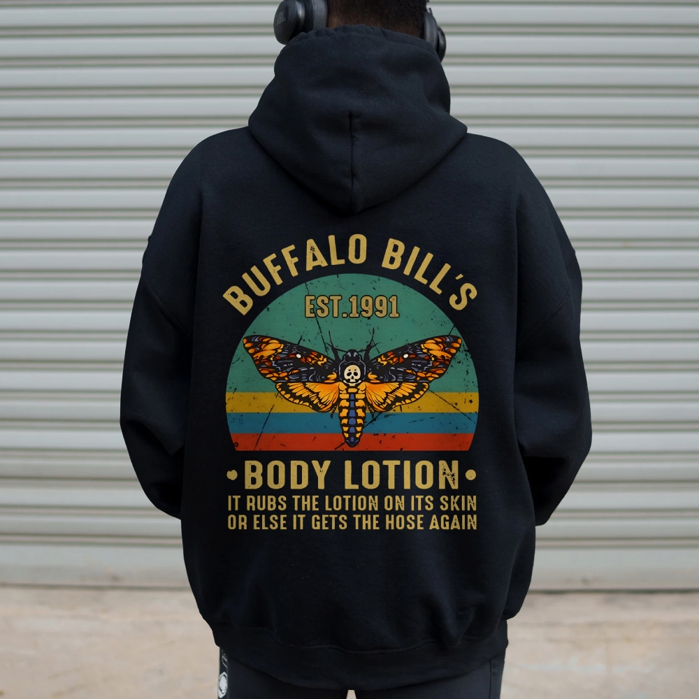 The Silence Of The Lambs Buffalo Billis Printed Back Unisex Cotton Hoodie