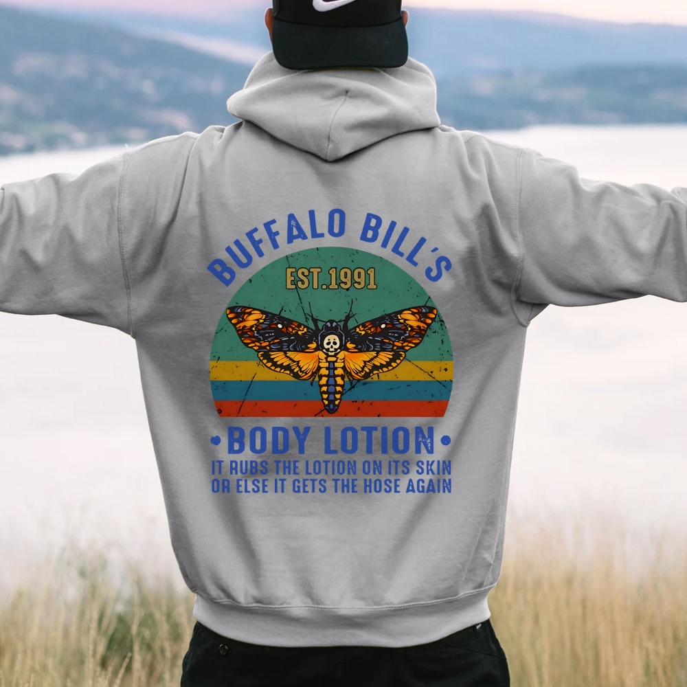 The Silence Of The Lambs Buffalo Billis Printed Back Unisex Cotton Hoodie