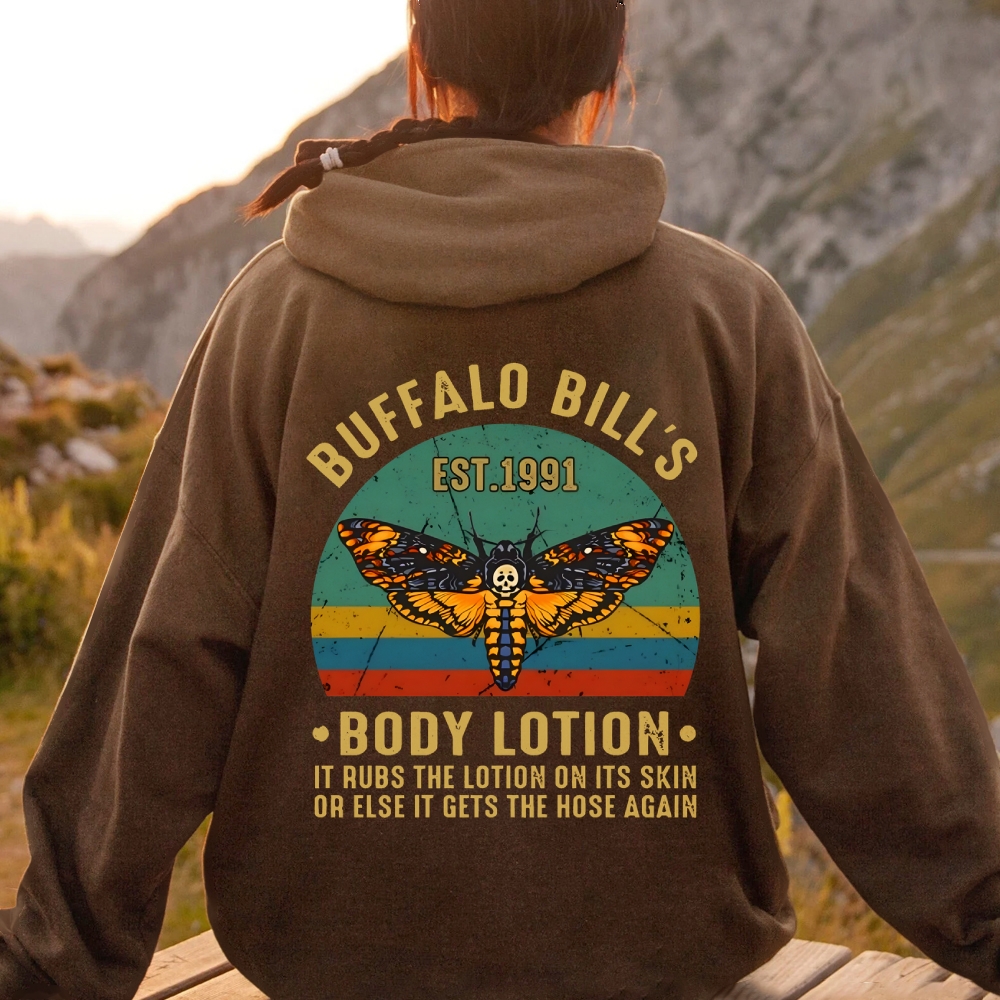 The Silence Of The Lambs Buffalo Billis Printed Back Unisex Cotton Hoodie