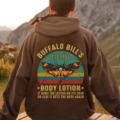 The Silence Of The Lambs Buffalo Billis Printed Back Unisex Cotton Hoodie