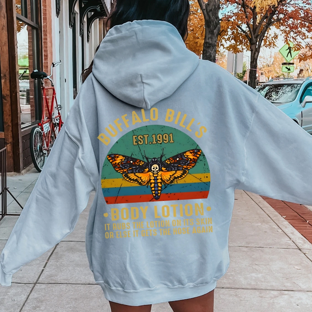 The Silence Of The Lambs Buffalo Billis Printed Back Unisex Cotton Hoodie