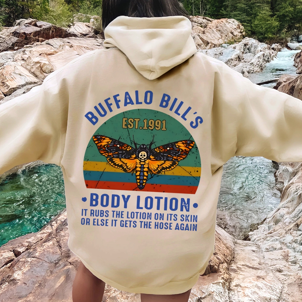 The Silence Of The Lambs Buffalo Billis Printed Back Unisex Cotton Hoodie