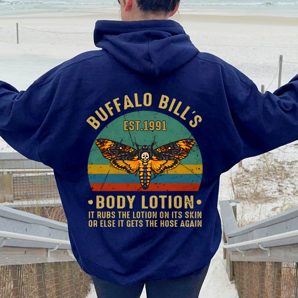 The Silence Of The Lambs Buffalo Billis Printed Back Unisex Cotton Hoodie