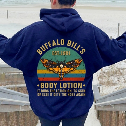 The Silence Of The Lambs Buffalo Billis Printed Back Unisex Cotton Hoodie