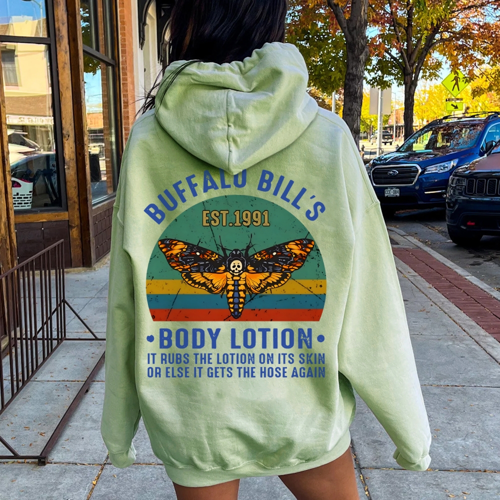 The Silence Of The Lambs Buffalo Billis Printed Back Unisex Cotton Hoodie