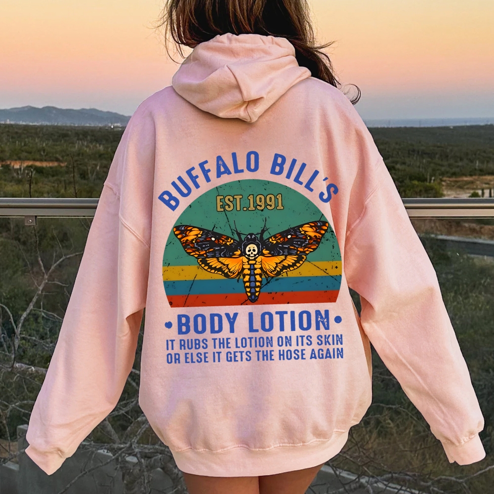 The Silence Of The Lambs Buffalo Billis Printed Back Unisex Cotton Hoodie