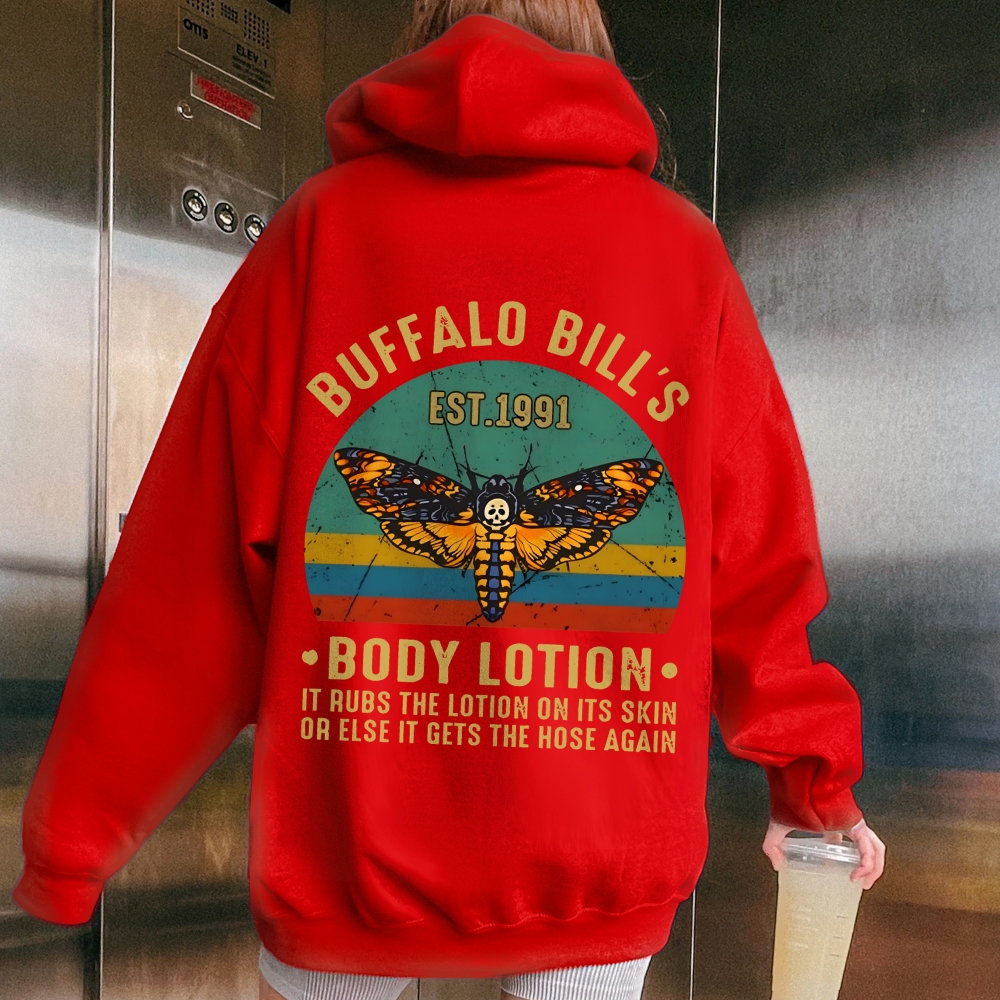 The Silence Of The Lambs Buffalo Billis Printed Back Unisex Cotton Hoodie