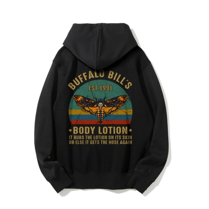 The Silence Of The Lambs Buffalo Billis Printed Back Unisex Cotton Hoodie