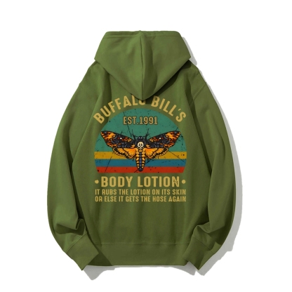 The Silence Of The Lambs Buffalo Billis Printed Back Unisex Cotton Hoodie