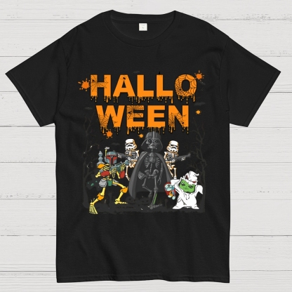 Star Battles Skull Ghost Halloween Unisex Geek T-Shirt