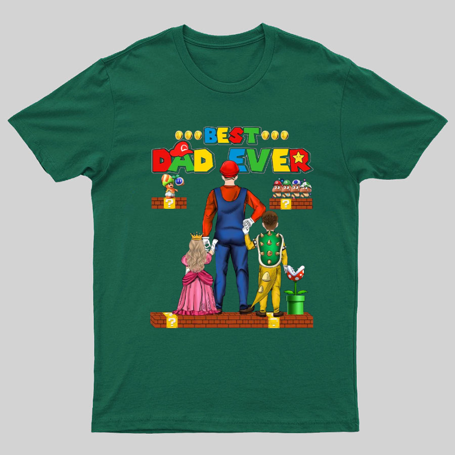 Best Dad Ever Game Geeky T-Shirt