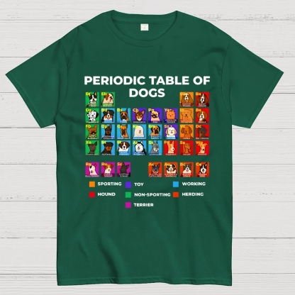 Periodic Table Of Dogs Geek T-Shirt