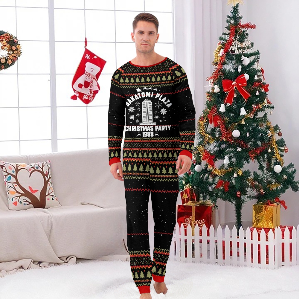 Nakatomi Christmas Party Family Ugly Christmas Pajamas Set