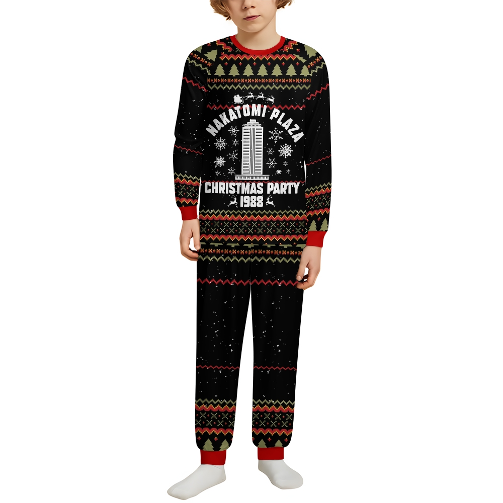 Nakatomi Christmas Party Family Ugly Christmas Pajamas Set