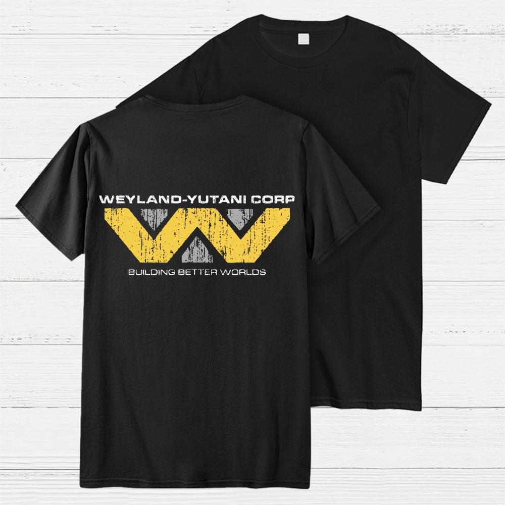 Weyland-Yutani Corp Alien Back Printing Geek T-Shirt