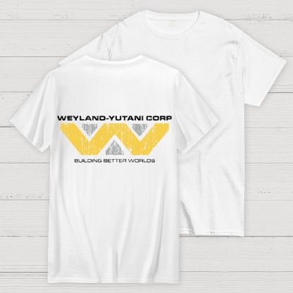 Weyland-Yutani Corp Alien Back Printing Geek T-Shirt