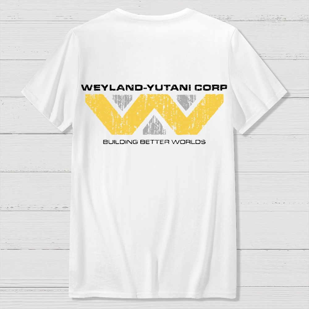 Weyland-Yutani Corp Alien Back Printing Geek T-Shirt