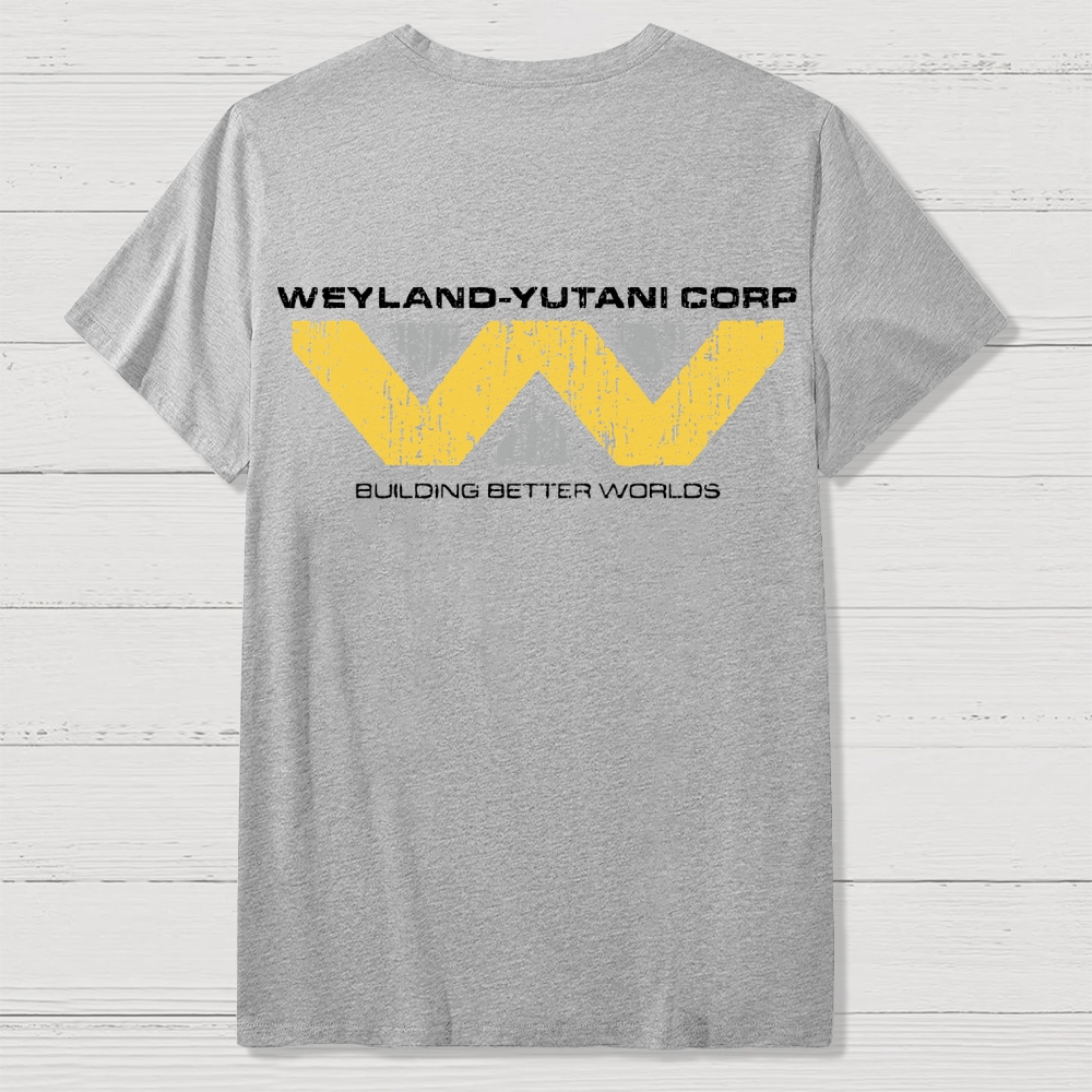 Weyland-Yutani Corp Alien Back Printing Geek T-Shirt