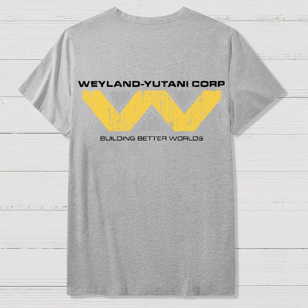 Weyland-Yutani Corp Alien Back Printing Geek T-Shirt