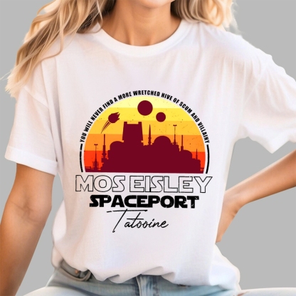Scum And Villainy Mos Eisley Spaceport Tatooine Geek T-Shirt