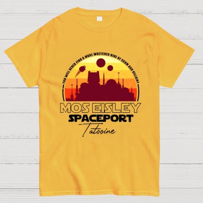 Scum And Villainy Mos Eisley Spaceport Tatooine Geek T-Shirt