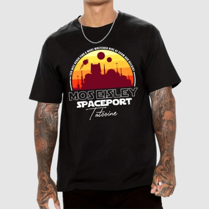 Scum And Villainy Mos Eisley Spaceport Tatooine Geek T-Shirt