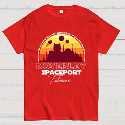 Scum And Villainy Mos Eisley Spaceport Tatooine Geek T-Shirt
