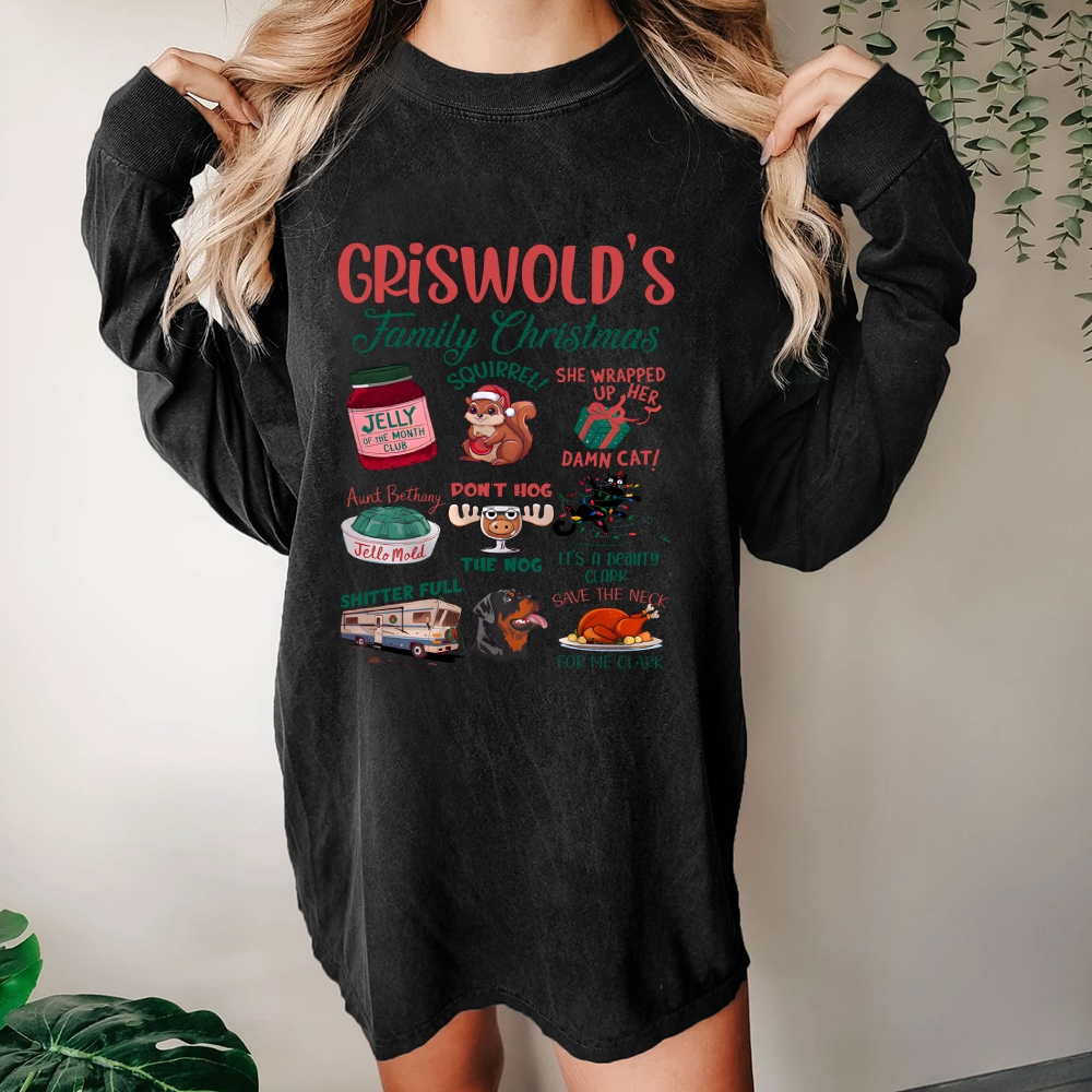Griswold’s Family Christmas Washed Long Sleeve Tee