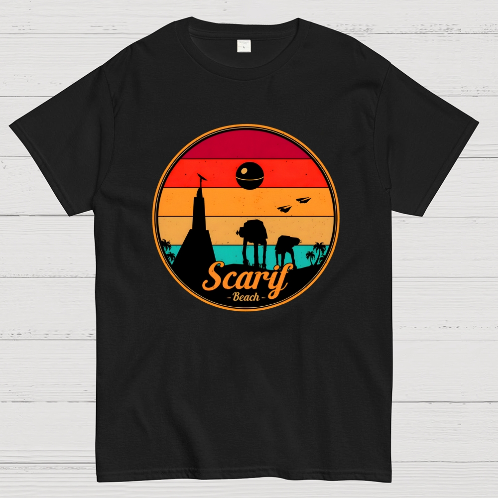 Vintage Scarif Star Battles Geek T-Shirt