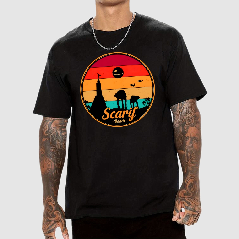 Vintage Scarif Star Battles Geek T-Shirt