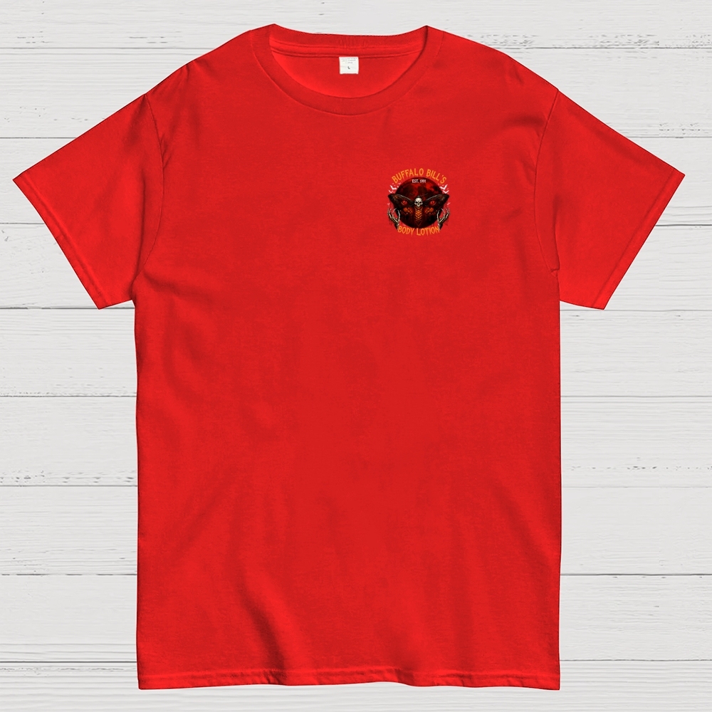 Buffalo Bill's Body Lotion Horror Halloween Front And Back Printing Geek T-Shirt