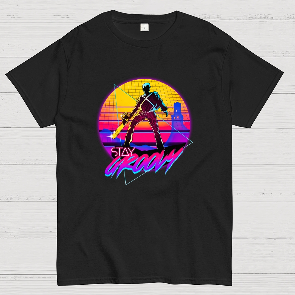 Stay Groovy Cyberpunk Geek T-Shirt