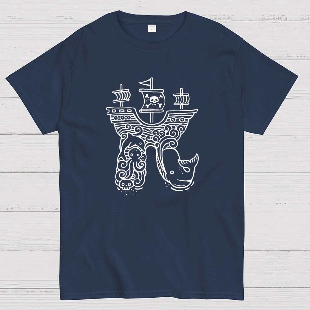 Pi-rate Ship Geek T-Shirt