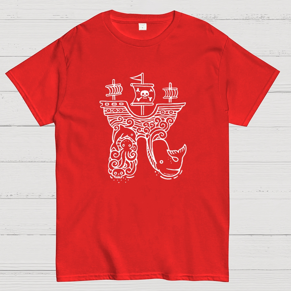 Pi-rate Ship Geek T-Shirt